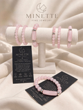 Pulsera de Cuarzo Rosa - Minette Fine Jewelry