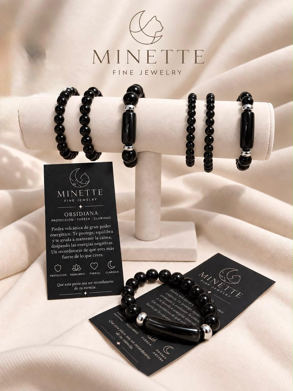 Pulsera de Obsidiana -Minette Fine Jewelry