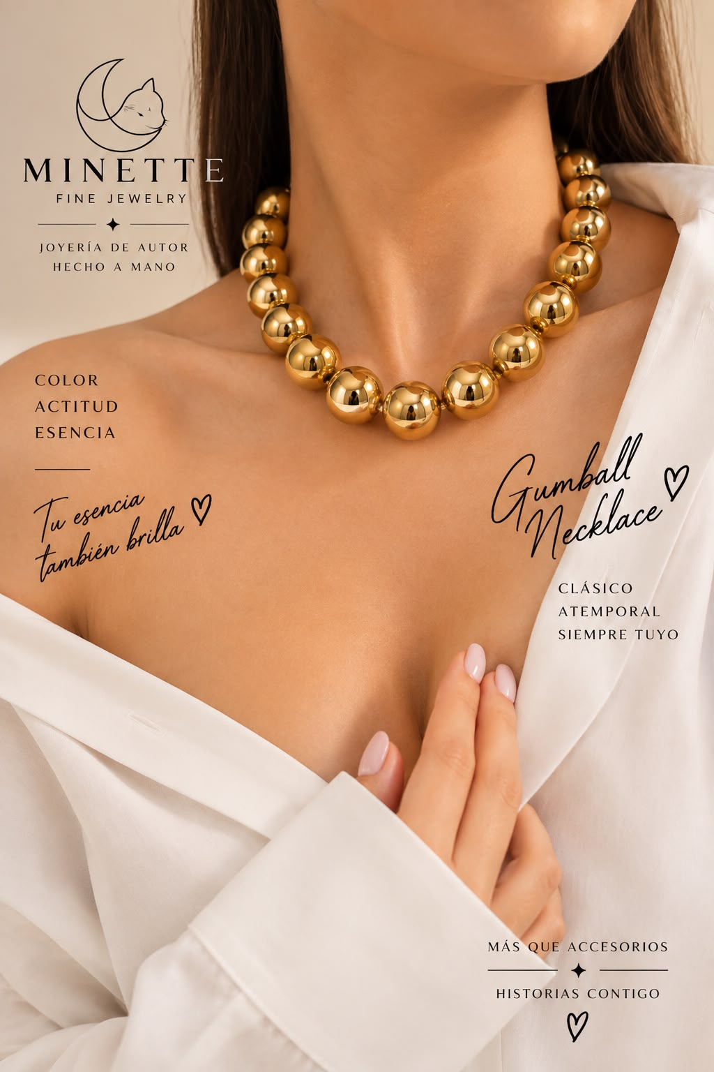Gumball Necklace - Edición Gold - Minette