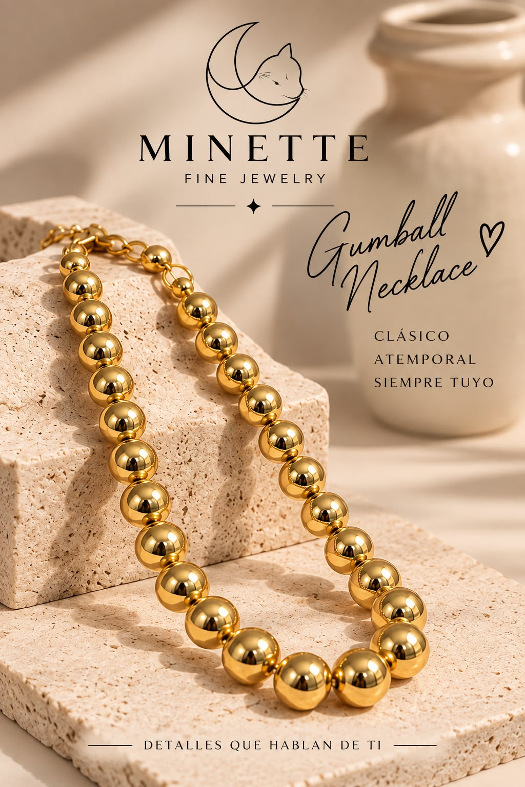 Gumball Necklace - Edición Gold - Minette