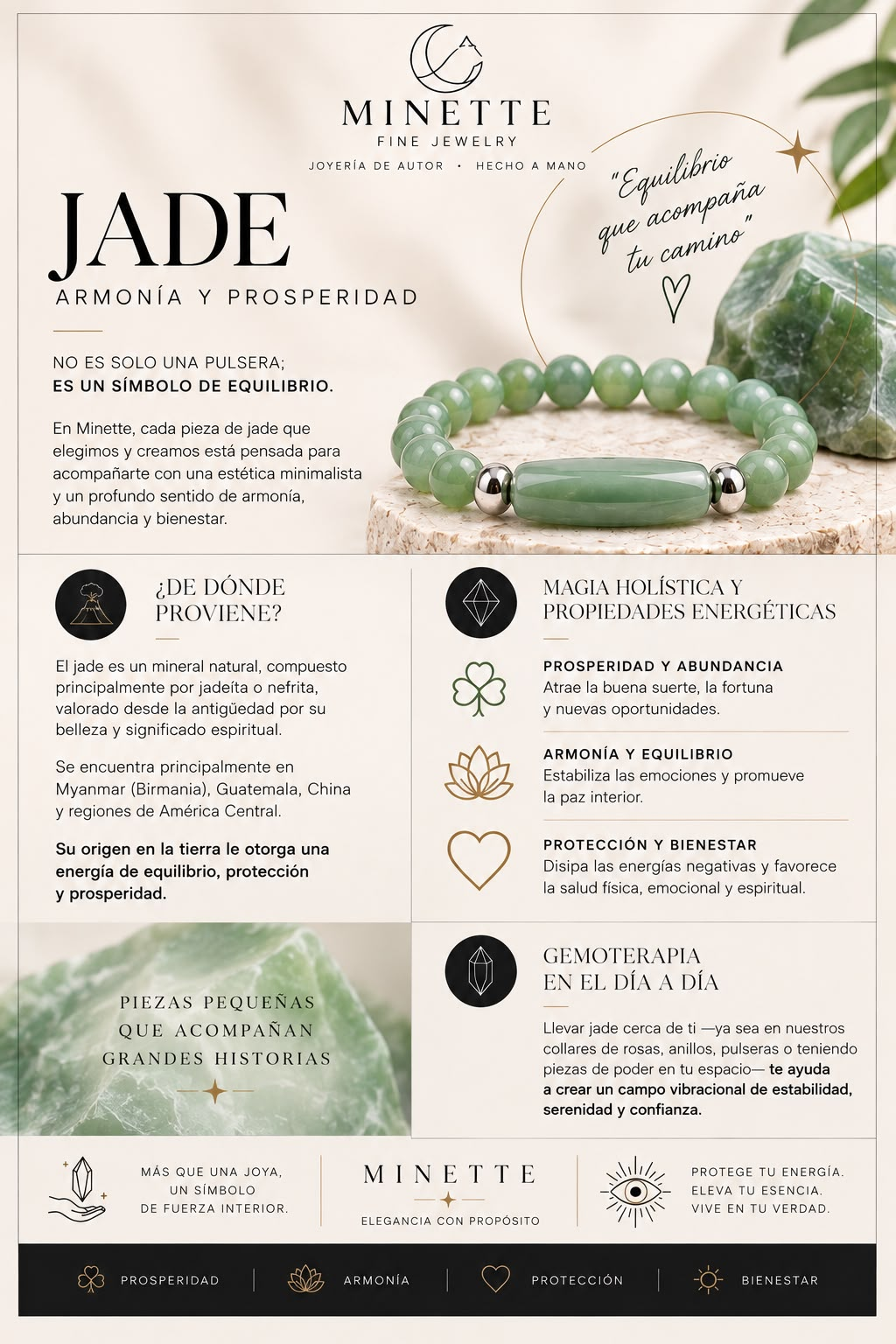 Pulsera de Jade -Minette Fine Jewelry